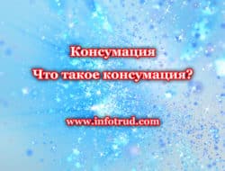 Консумация, Что такое консумация?