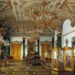 Величие Зимнего дворца в акварели